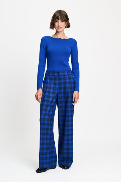 POM Amsterdam Pants Blue / 34 PANTS - Charlie Check Blue