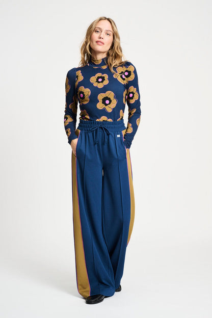 POM Amsterdam Pants Blue / 34 PANTS - Colourblock Nightfall Blue