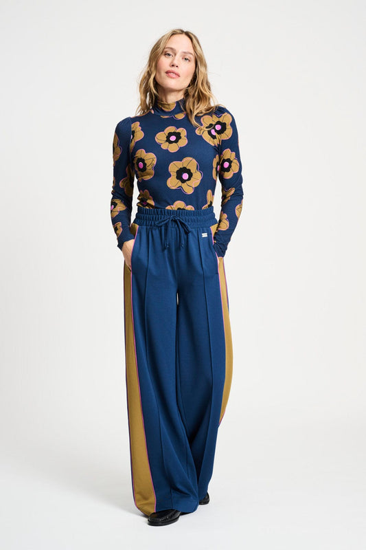 POM Amsterdam Pants Blue / 34 PANTS - Colourblock Nightfall Blue