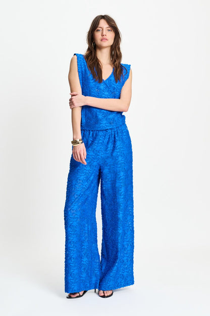 POM Amsterdam Pants Blue / 34 PANTS - Ocean Blue Jacquard