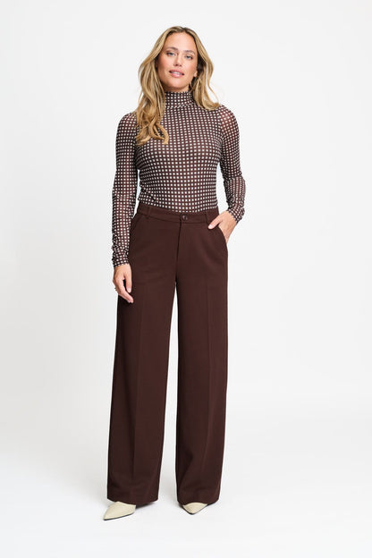 POM Amsterdam Pants Brown / 34 PANTS - Lola Chocolate Brown