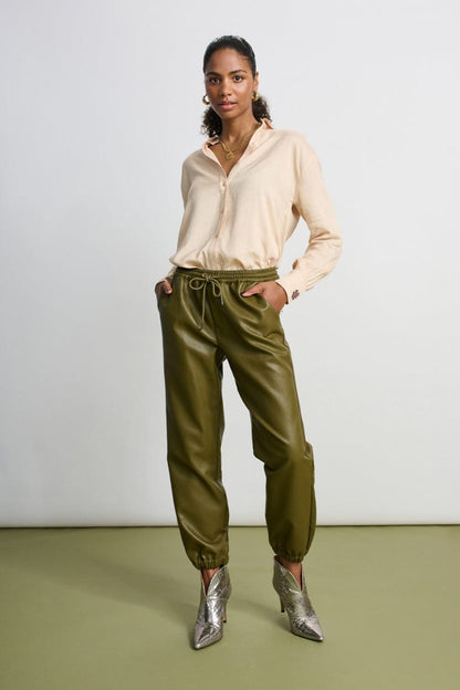 POM Amsterdam Pants Green / 34 TROUSERS - Olive Green Glow