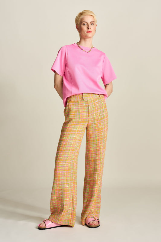 POM Amsterdam Pants Multi colour / 34 PANTS - Tweed Sunset