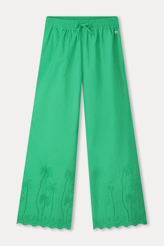 POM Amsterdam Pants PANTS - Broderie Anglaise Palm Green