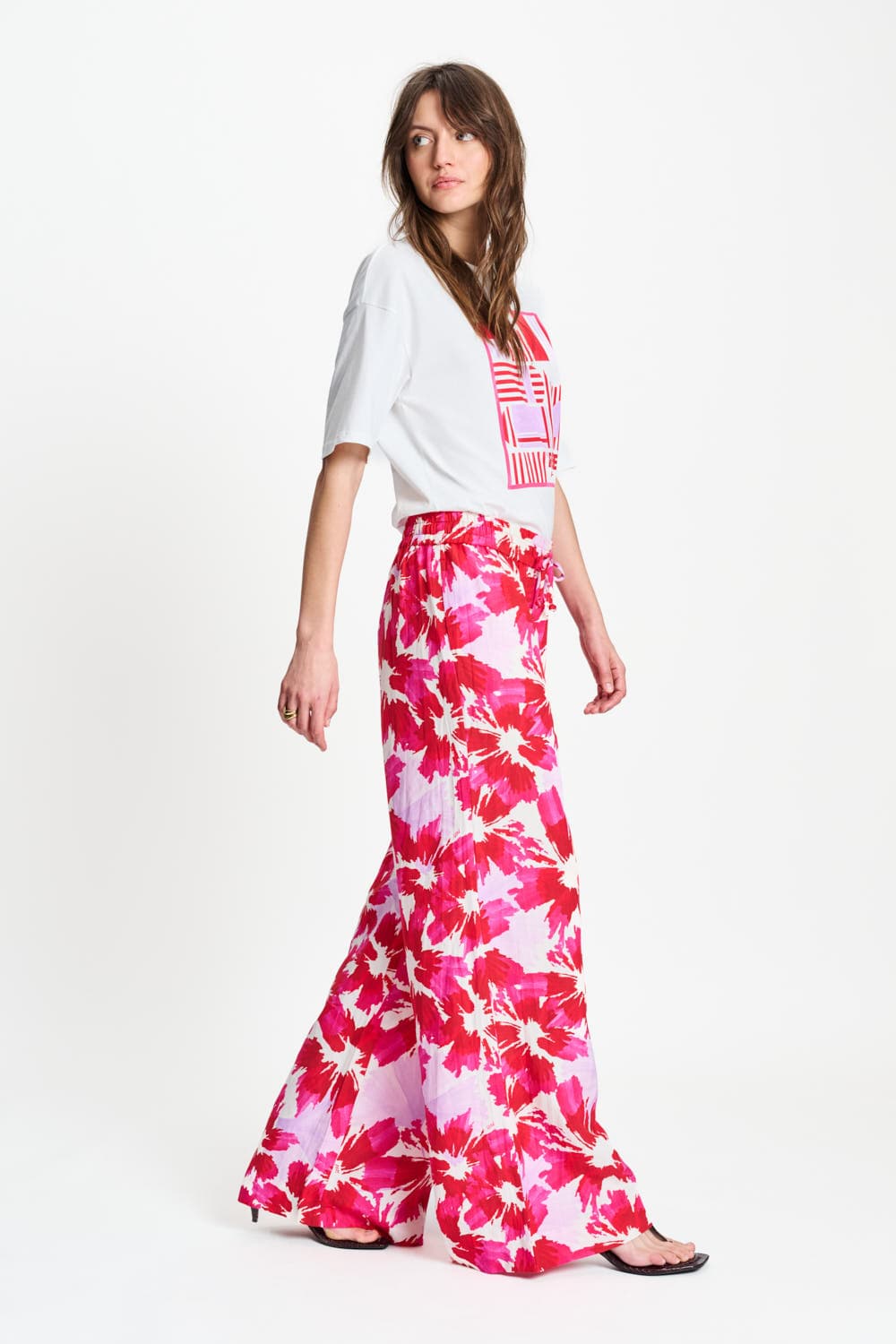 POM Amsterdam Pants PANTS - Bubble Bloom Lavender Linen