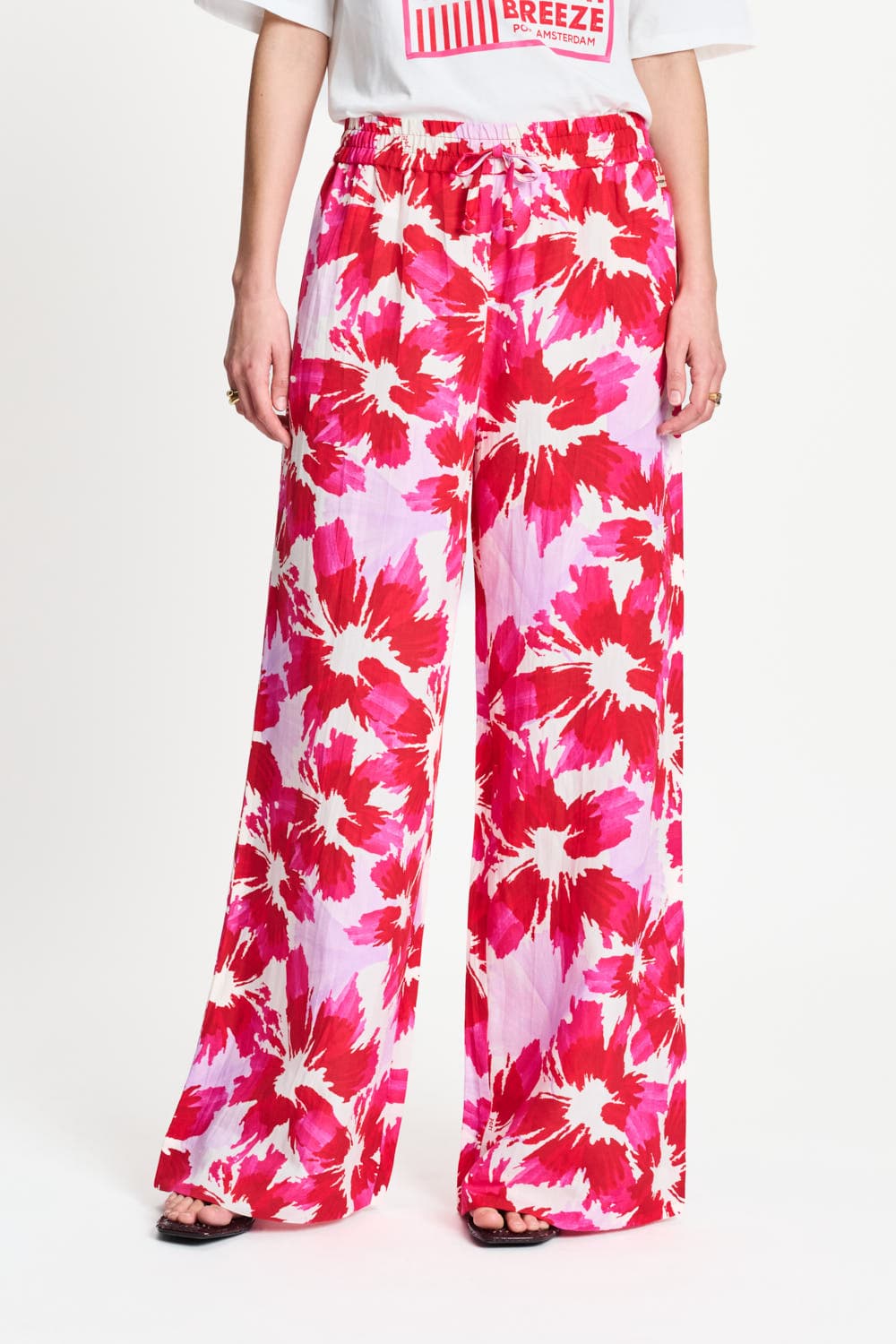POM Amsterdam Pants PANTS - Bubble Bloom Lavender Linen