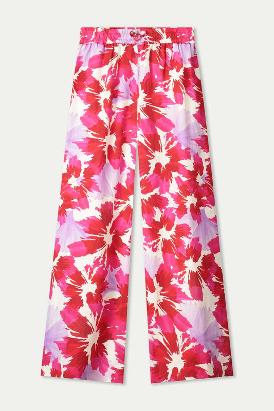 POM Amsterdam Pants PANTS - Bubble Bloom Lavender Linen