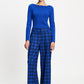 POM Amsterdam Pants PANTS - Charlie Check Blue