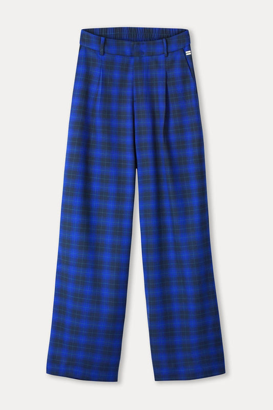 POM Amsterdam Pants PANTS - Charlie Check Blue