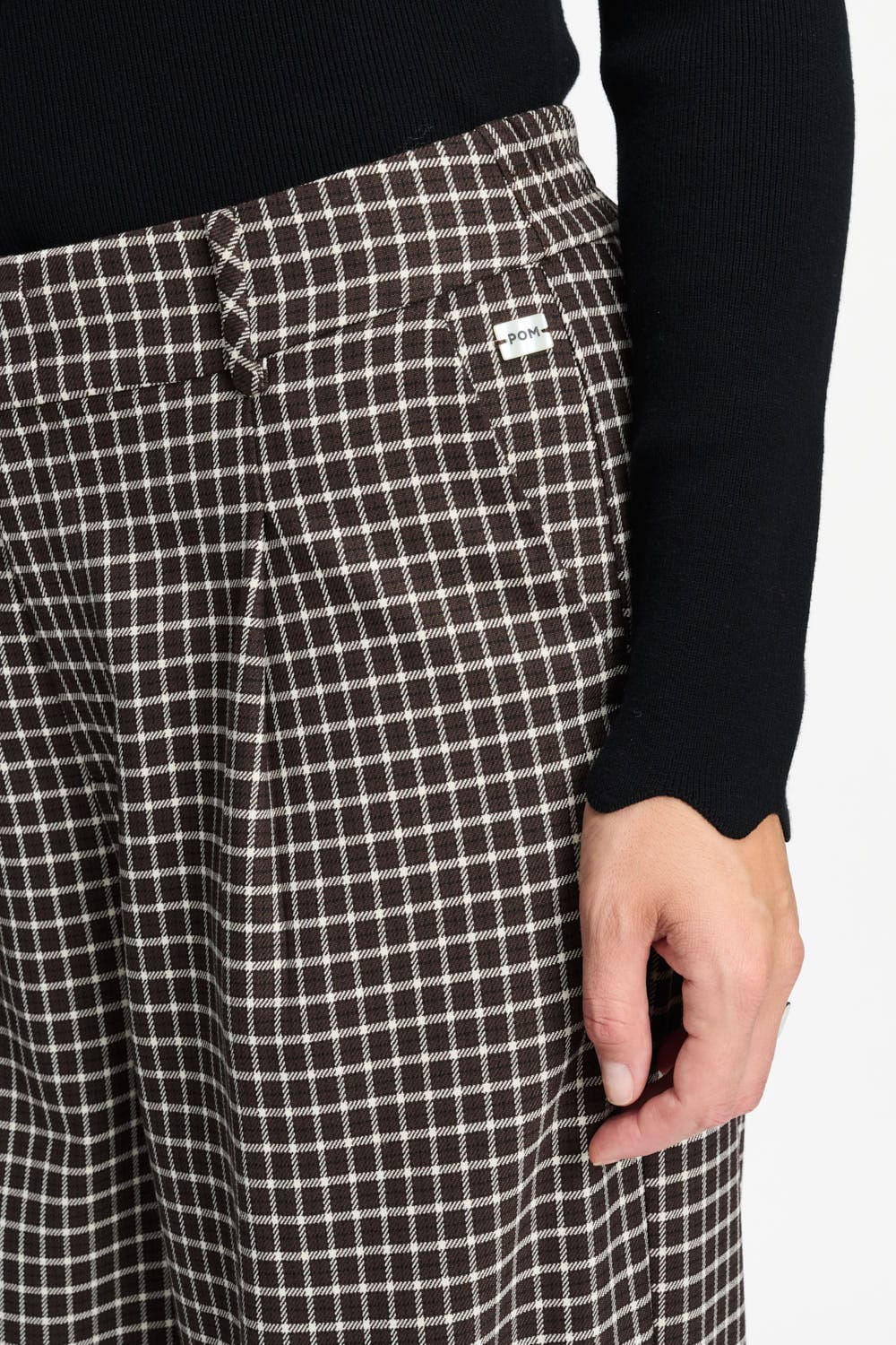 POM Amsterdam Pants PANTS - Charlie Check Brown