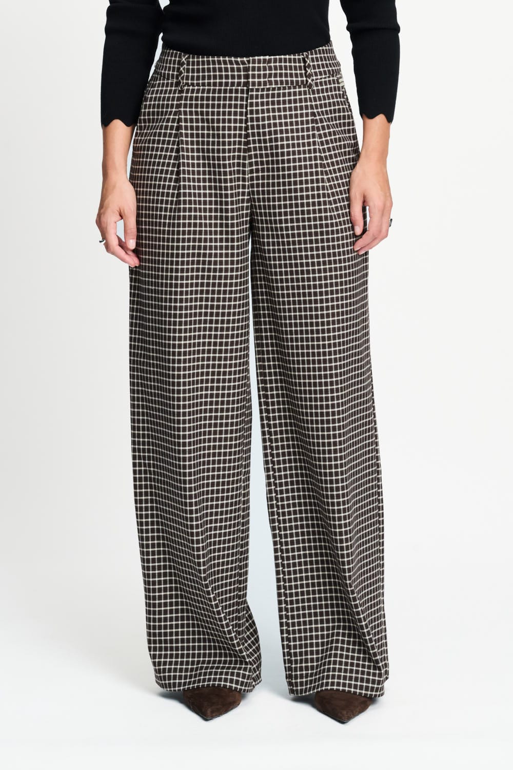 POM Amsterdam Pants PANTS - Charlie Check Brown