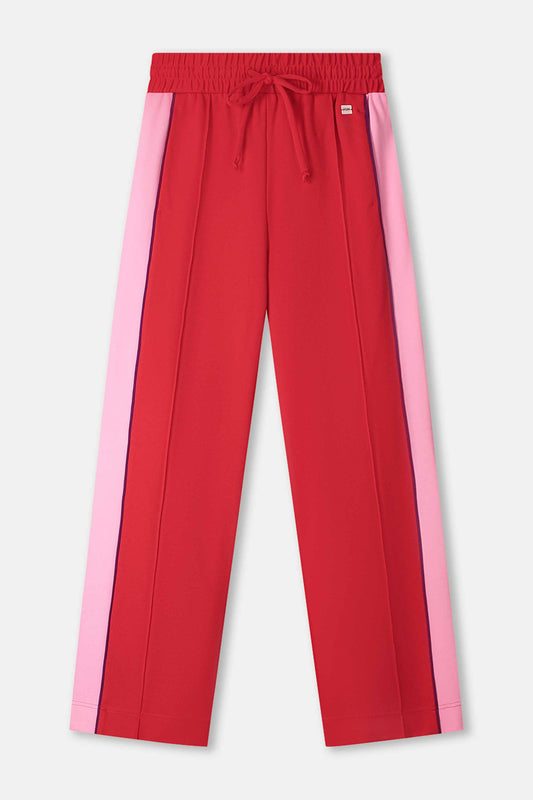 POM Amsterdam Pants PANTS - Colourblock Chili Red