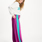 POM Amsterdam Pants PANTS - Colourblock Wild Purple
