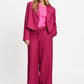 POM Amsterdam Pants PANTS - Jess Striped Burgundy Red