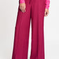 POM Amsterdam Pants PANTS - Jess Striped Burgundy Red