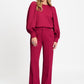 POM Amsterdam Pants PANTS - Lara Burgundy Red