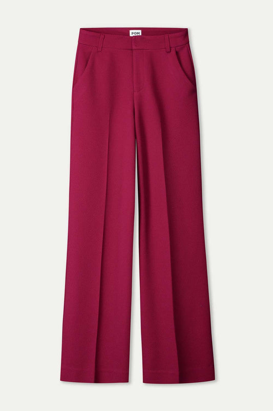 POM Amsterdam Pants PANTS - Lara Burgundy Red