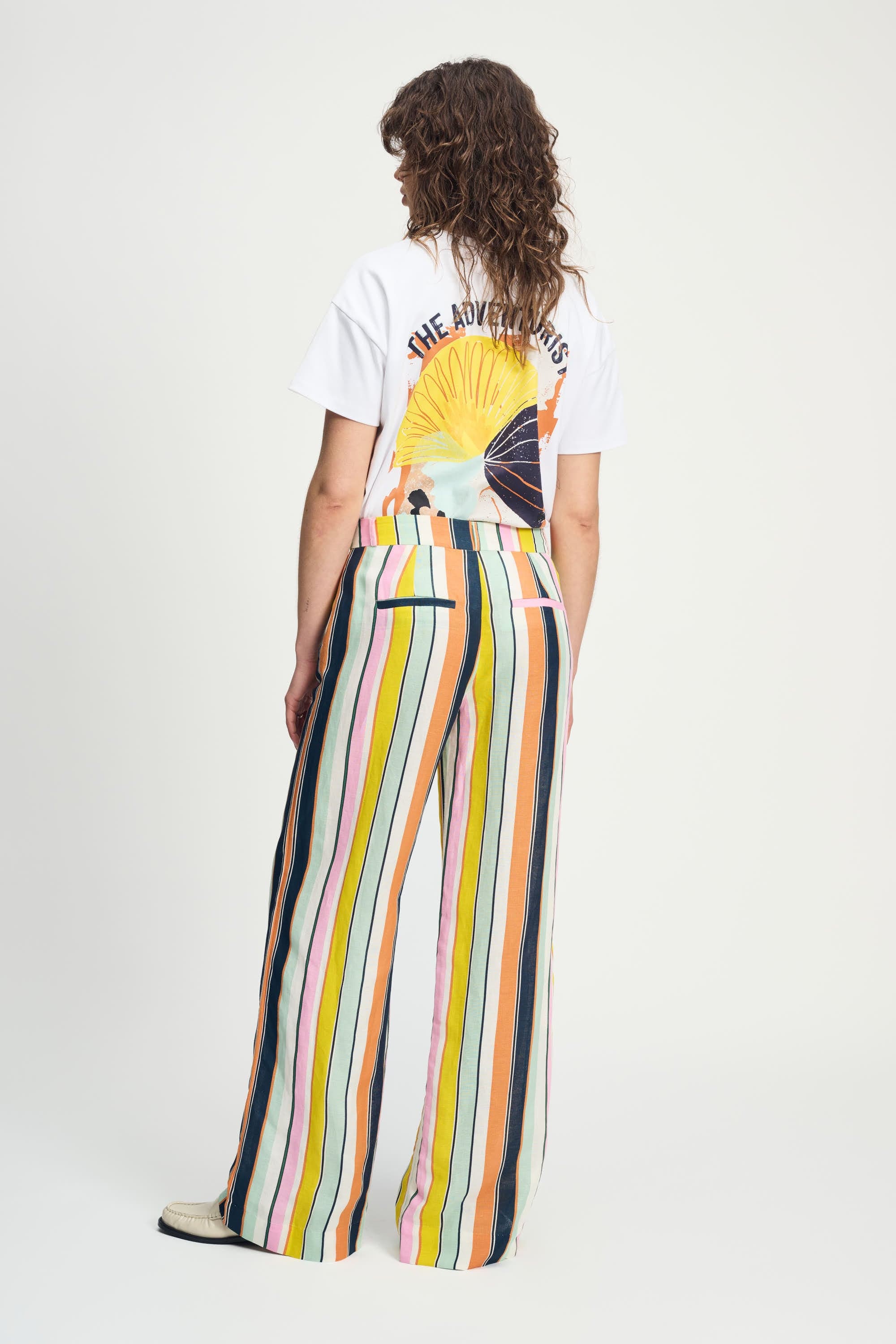 POM Amsterdam Pants PANTS - Paradise Stripes Linen