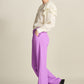 POM Amsterdam Pants PANTS - Pique Wide Leg Purple