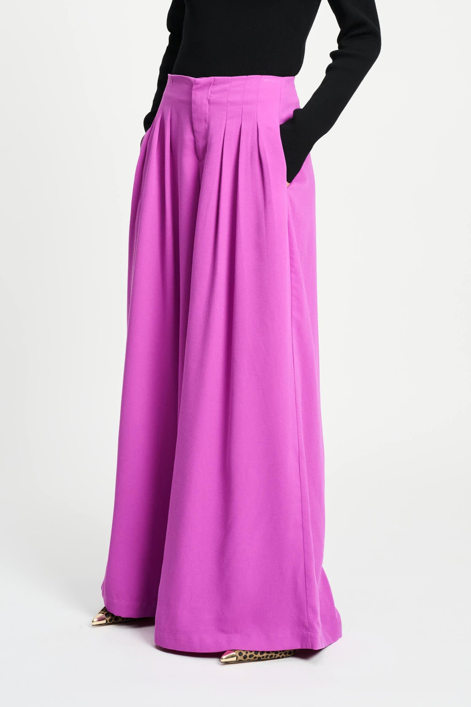 POM Amsterdam Pants PANTS - Wide leg Frosting Pink