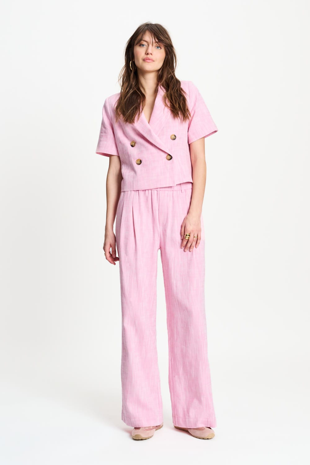 POM Amsterdam Pants Pink / 34 PANTS - Shell Pink