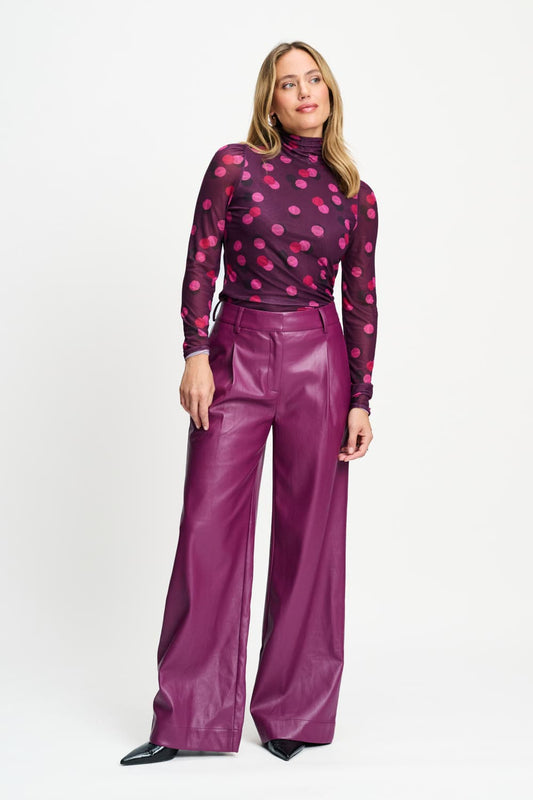 POM Amsterdam Pants Purple / 34 PANTS - Abby Dark Plum