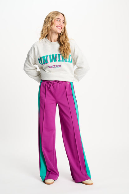 POM Amsterdam Pants Purple / 34 PANTS - Colourblock Wild Purple