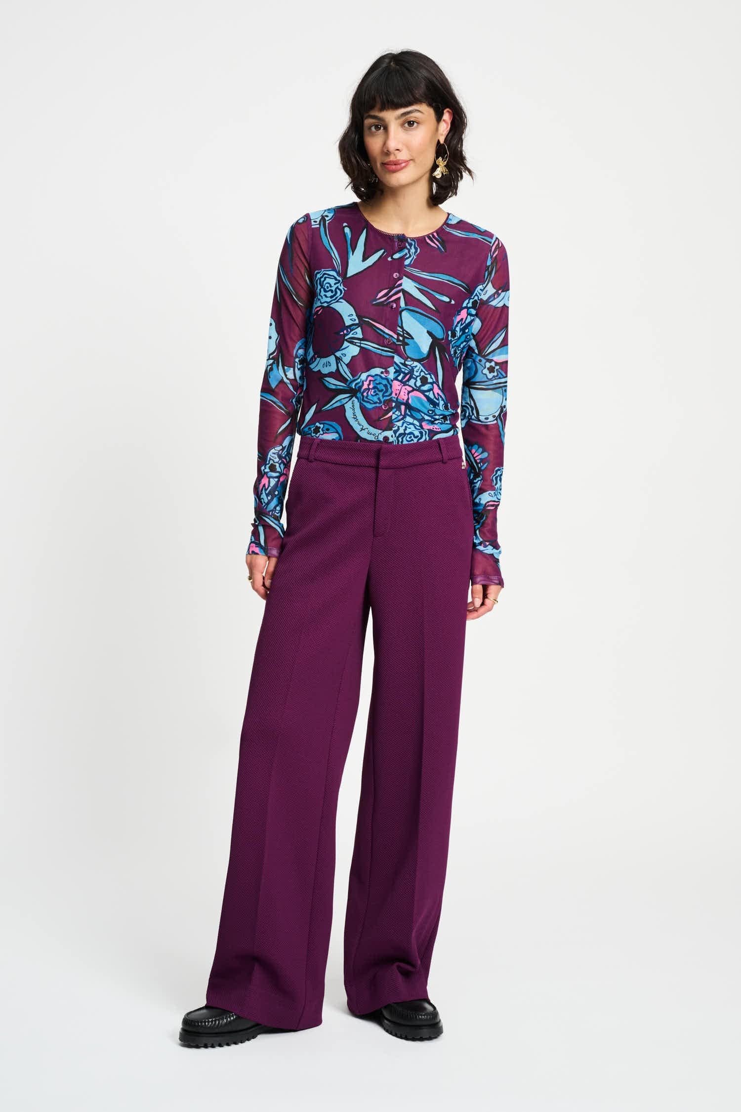 POM Amsterdam Pants Purple / 34 PANTS - Lara Plum