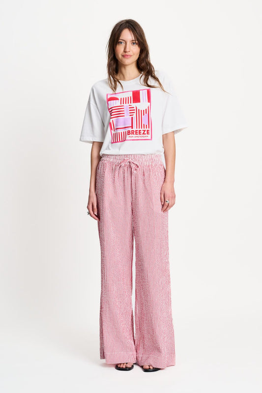POM Amsterdam Pants Red / 34 PANTS - Seersucker Red White
