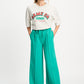 POM Amsterdam Pants TRACKPANTS - Stripe Wander Green