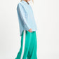 POM Amsterdam Pants TRACKPANTS - Stripe Wander Green