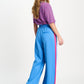 POM Amsterdam Pants TRACKPANTS - Striped Smashing Blue