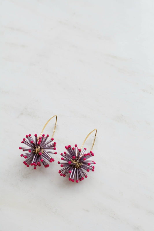 POM Amsterdam POS Purple / OS FESTIVE EARRING