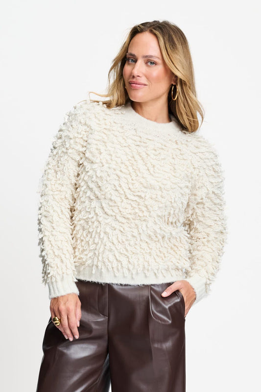 POM Amsterdam Pullovers Beige / 34 PULLOVER - Naomi Ivory