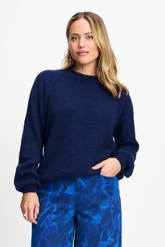 POM Amsterdam Pullovers Blue / 34 PULLOVER - Milou Eternal Blue
