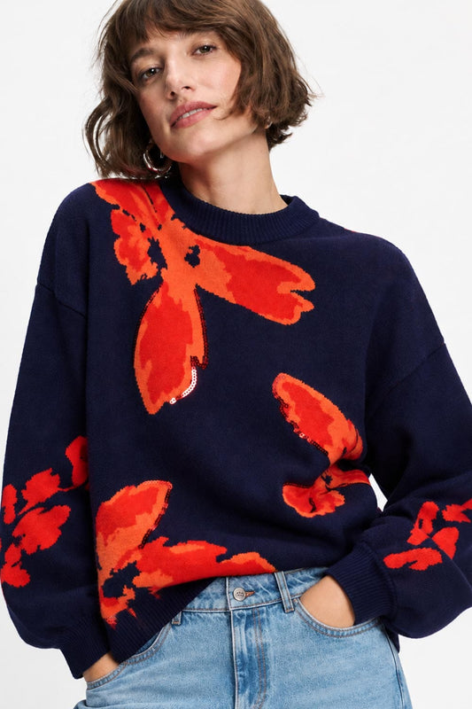 POM Amsterdam Pullovers Multi colour / 34 PULLOVER - Alicia Bloom Rouge