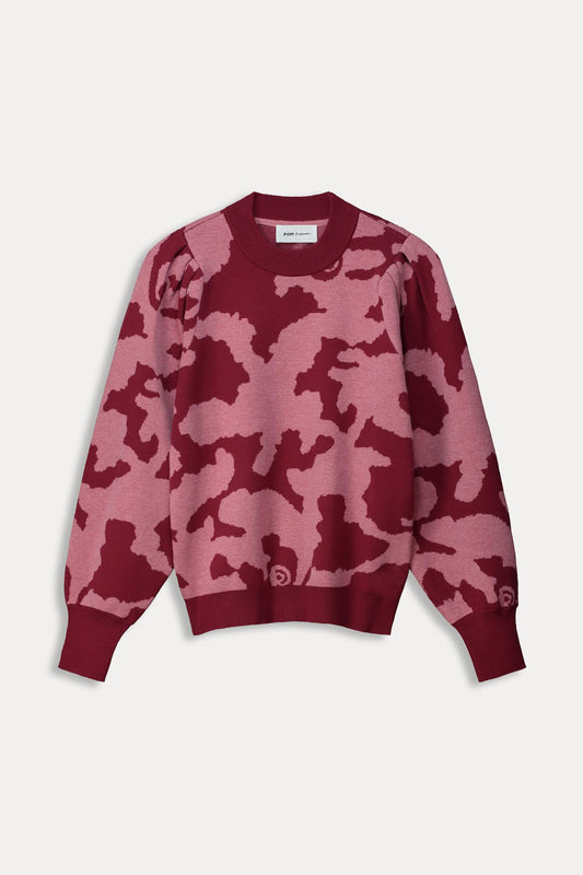 POM Amsterdam Pullovers PULLOVER - Camo Red