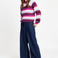 POM Amsterdam Pullovers PULLOVER - Faye Striped Red