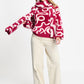 POM Amsterdam Pullovers PULLOVER - Frida Bow Burgundy Red