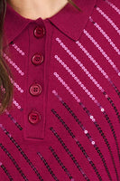 POM Amsterdam Pullovers PULLOVER - Hailey Burgundy Red