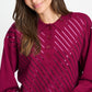POM Amsterdam Pullovers PULLOVER - Hailey Burgundy Red