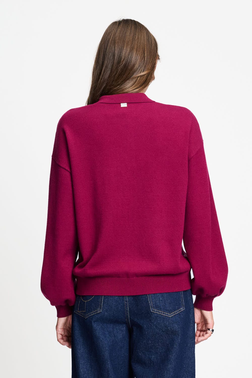 POM Amsterdam Pullovers PULLOVER - Hailey Burgundy Red