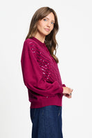 POM Amsterdam Pullovers PULLOVER - Hailey Burgundy Red