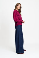 POM Amsterdam Pullovers PULLOVER - Hailey Burgundy Red