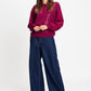 POM Amsterdam Pullovers PULLOVER - Hailey Burgundy Red