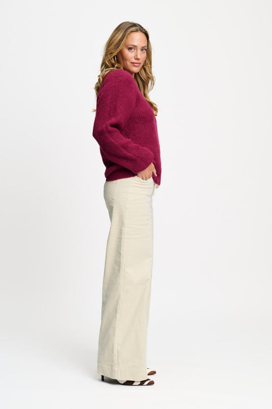 POM Amsterdam Pullovers PULLOVER - Marley Burgundy Red
