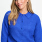 POM Amsterdam Pullovers PULLOVER - Puck Cobalt Blue