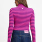 POM Amsterdam Pullovers PULLOVER - Riley Striped Pink Purple