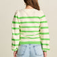 POM Amsterdam Pullovers PULLOVER - Striped Green
