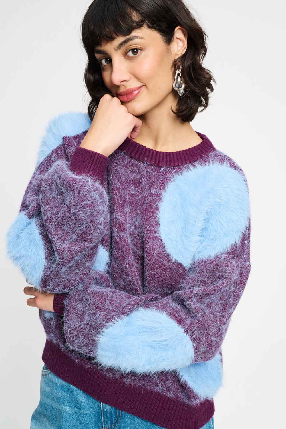 Match sweater and scarf